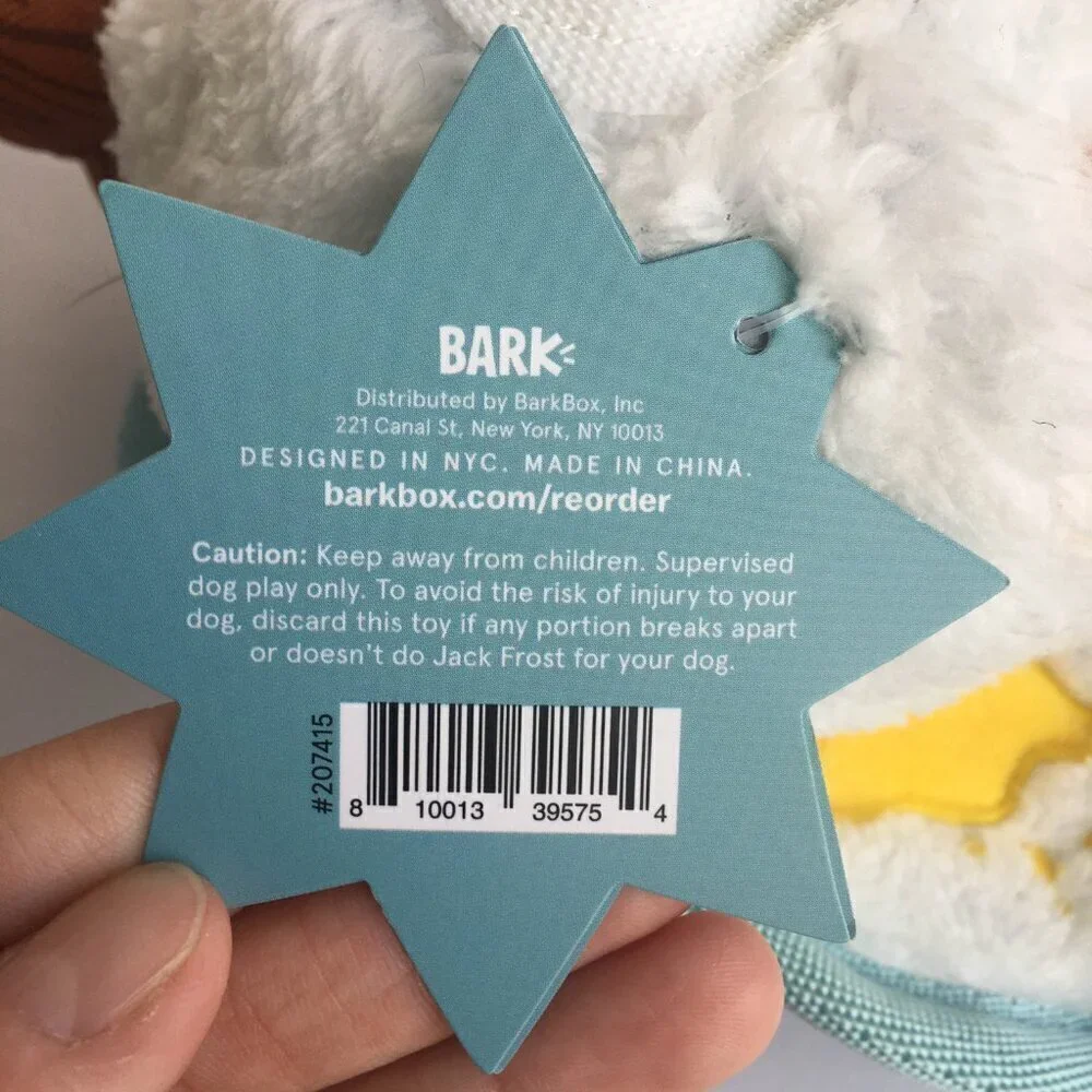 Dog Supplies - NEW Bark Box Toy, Winter‎ Bod, Small Dogs 0-20 Pounds